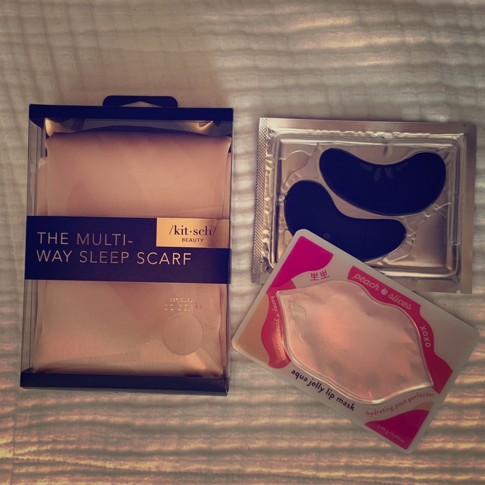 Kitsch Multi-Way Satin Sleep Scarf plus extras
